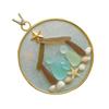 Рождественский ornament из морского стекла Ручная работа Вертеп Рождество Подвеска для рождественской елки Украшение для дома на праздник