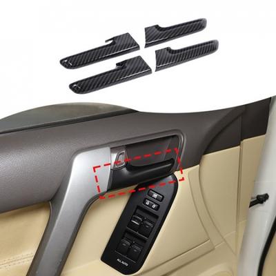 ABS Накладка на ручку внутренней двери под карбон для Toyota Prado FJ150 2010-17