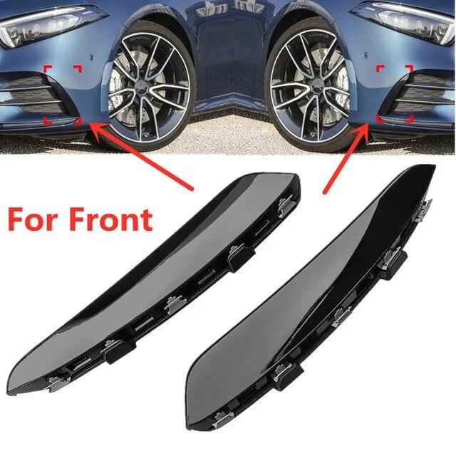 For Mercedes Benz A Class W177 Hatchback A180 A200 A220 A250 A35 + Rear Bumper Trim Lip Spoiler Stickers Fender Canards Fins