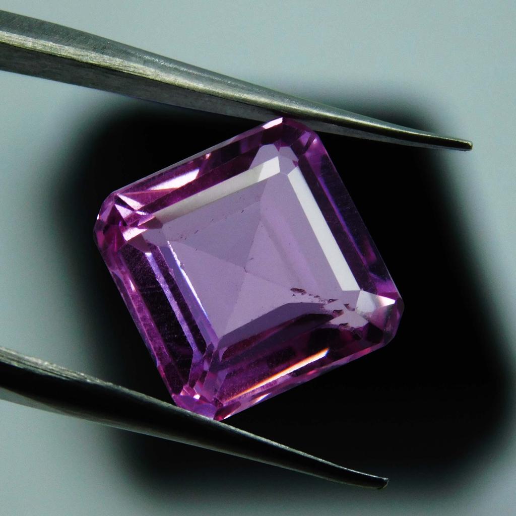 Square Shape 8.25 Ct Natural Loose Gemstone Ruby Pink Ring Size