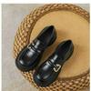 Internet Celebrity Explosion Platform Loafers Women's 2025 Autumn New Versatile Light Mouth Single Shoes Black One-pedal Small Leather Shoes