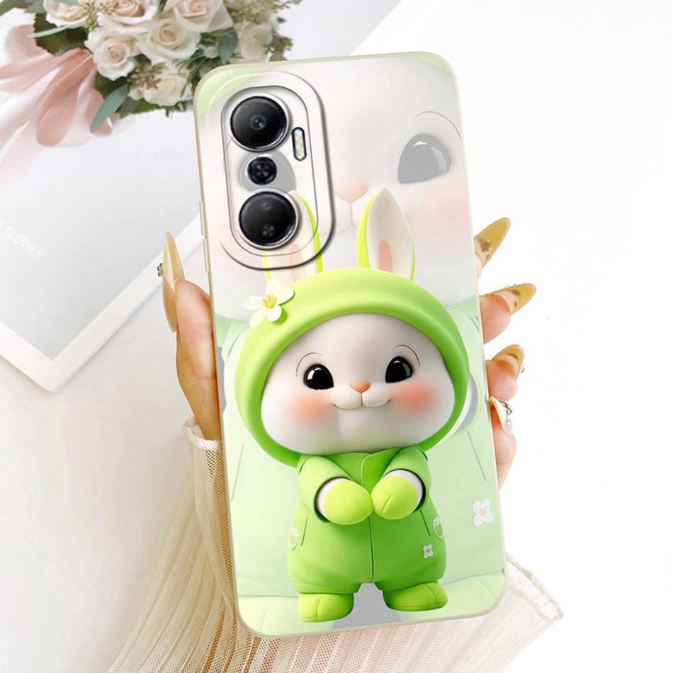For Infinix Hot 20 20Play Cute Cat Flower Cartoon Phone Case For Infinix Hot 20 Play Hot20 4G Soft Silicone Covers Bumpers