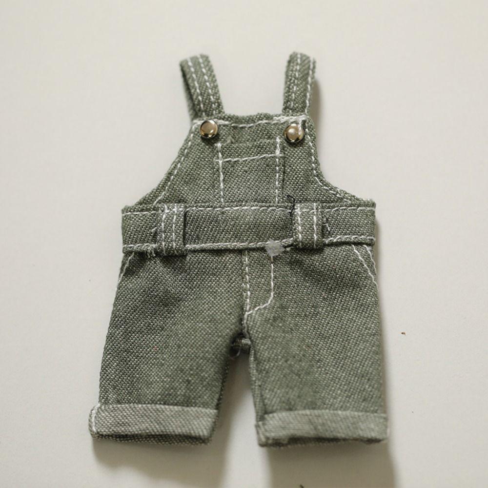 Dressing Game 12cm Cotton Doll's Clothes Suspender Pants Plush Bear Clothes  Children Gift
