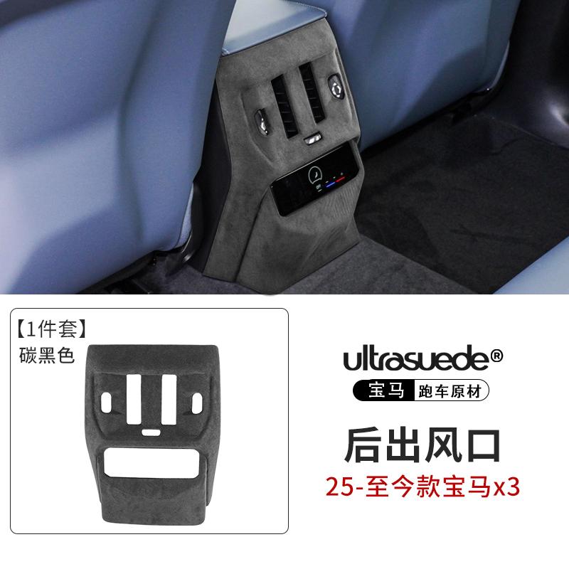 for BMW X3 2025 Suede Car Central Control Gear Panel Sticker Flip Fur Protective Cover Interior Accessory