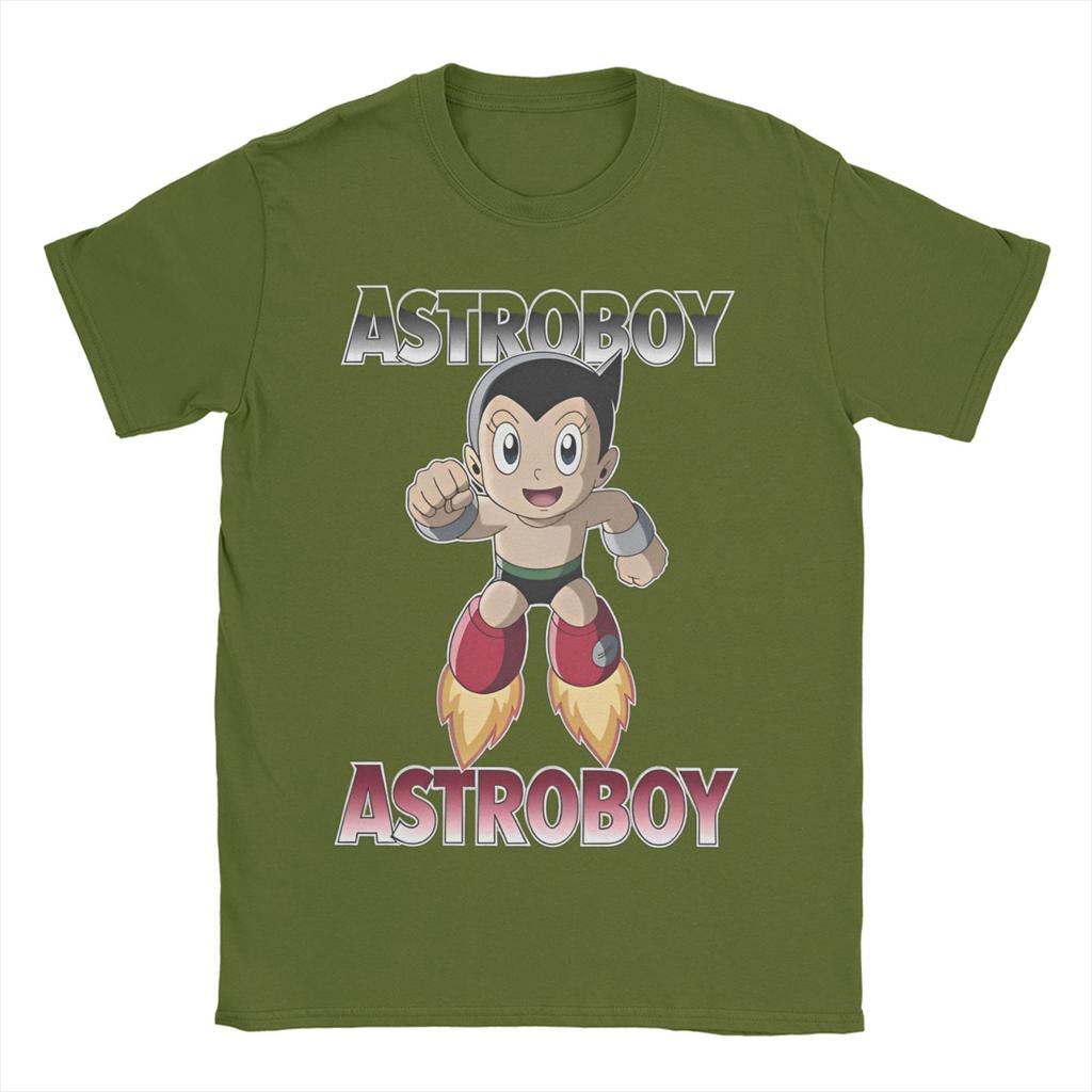 Astro Boy TShirt Summer Anime Hippie T Shirts Unisexs Pure Cotton Crew Neck Plus Size Clothing Short Sleeve YK Casual Tops