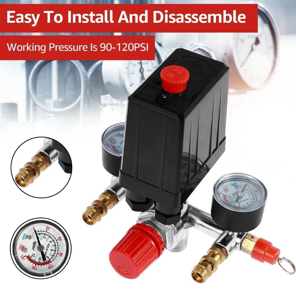 Двойные манометры Переключатель управления воздушным компрессором Промышленное использование