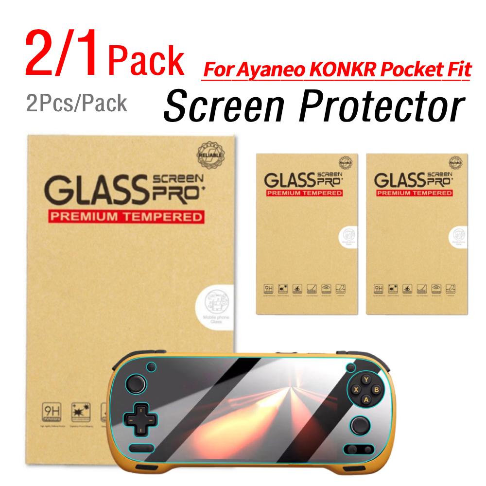 1/2 Упаковки 2 шт./Упаковка HD Пленка Защитная Наклейка для Ayaneo KONKR Pocket FIT Портативной Игровой Консоли Высококачественная Гибкая Пленка Чехол