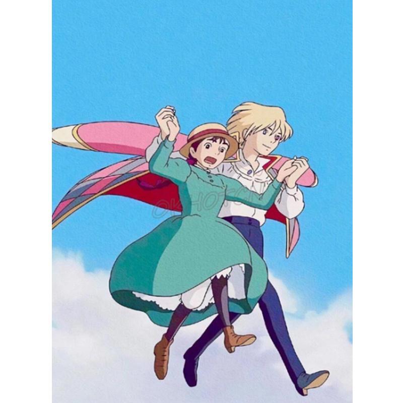 5D DIY Алмазная картина Романтические персонажи аниме Алмазная вышивка Набор для вышивки крестом Полный горный хрусталь Мозаика Домашний декор