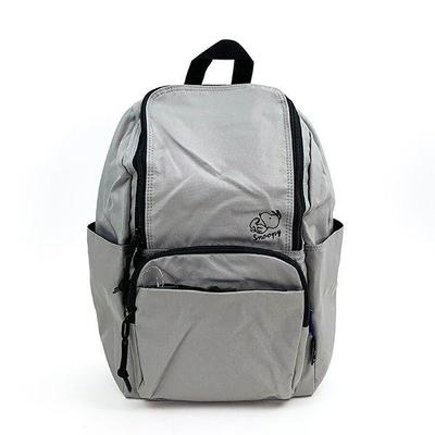 Рюкзак Snoopy с квадратной молнией RE-PET Серый рюкзак Commuting to School Bag