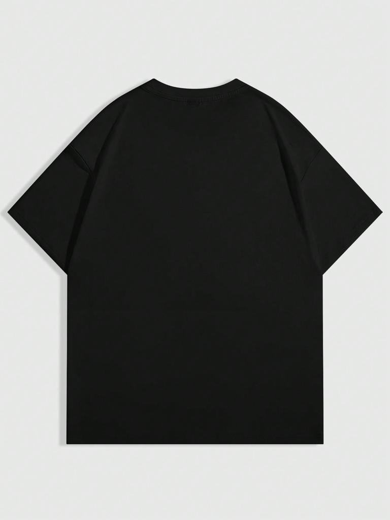 ROMWE Street Life Мужская летняя повседневная футболка с короткими рукавами и принтом с персонажами