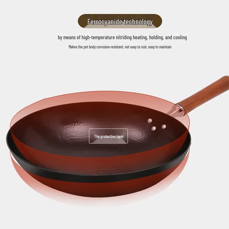 COOKER KING Экстремальная Железная Серия 32 см Ручная Работа Круглое Дно Вок
