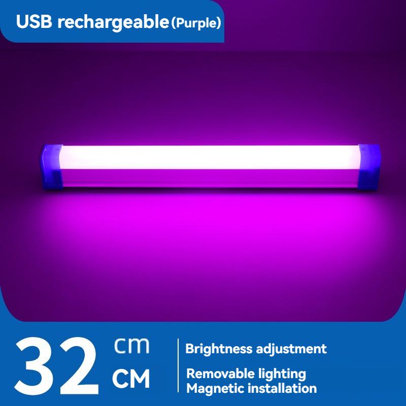 USB-перезаряжаемая цветная световая трубка RGB-свет для фотосъемки, ручной светодиодный видеосвет, фиолетовый, синий свет, заполняющий свет, ночник