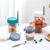 Portable Breakfast Cups Oatmeal Cereal Nut Yogurt Salad Cup Container Set With Spoon School Lunch Box Food Storage Box