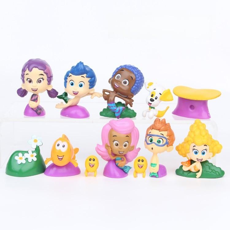 Bubble Guppies Figure Mini Plastic Decor For Cake Toppers And Collectors