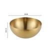 Gold Stainless Steel Fruit Salad Bowls Soup Rice Noodle Ramen Bowl Kitchen Tableware Utensils Food Container Mixing Bowls