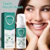 60ML Teeth Mouthwash Bad Breath Eliminating Dental Plaque Stain Removal Gums Oral Care Deep Cleaning Mints Flavor Tooth Whitening Liquid Foam