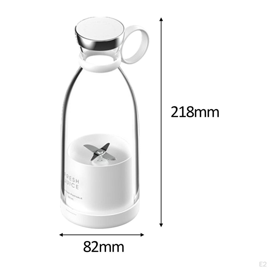 Электрическая соковыжималка 380 мл портативная маленькая соковыжималка мини-блендер для путешествий