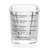 2pcs 6*6*5 CM Espresso Shot Glass Glass Coffee Ounce Cup Double Measuring Baking Cups  Home