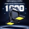 Маленький светодиодный фонарик-брелок, USB-перезаряжаемый фонарик, рабочий фонарь, многофункциональный портативный COB, вращение на 90 °, фонарь для кемпинга