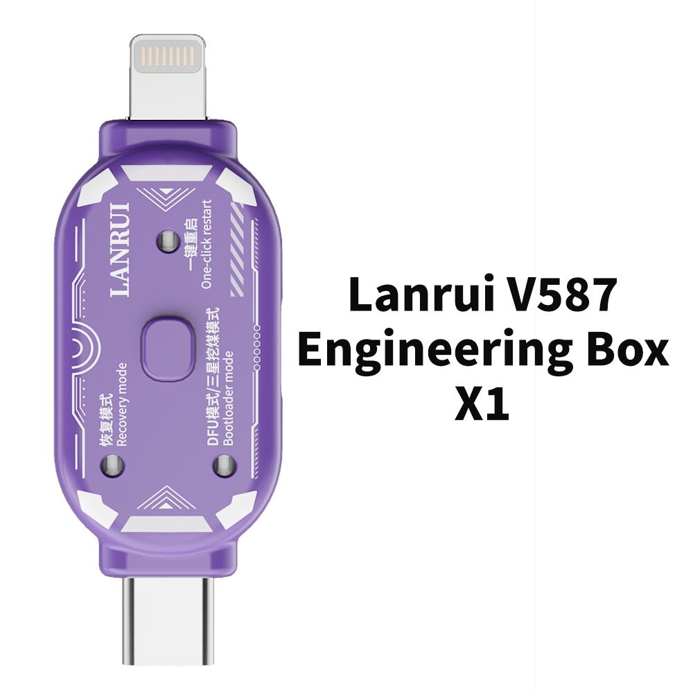 LANRUI V587 Smart Engineering Repair Box Tester One Click Enter DFU Recovery Download Mode For iPhone 8-16 Samsung Repair Tool 5