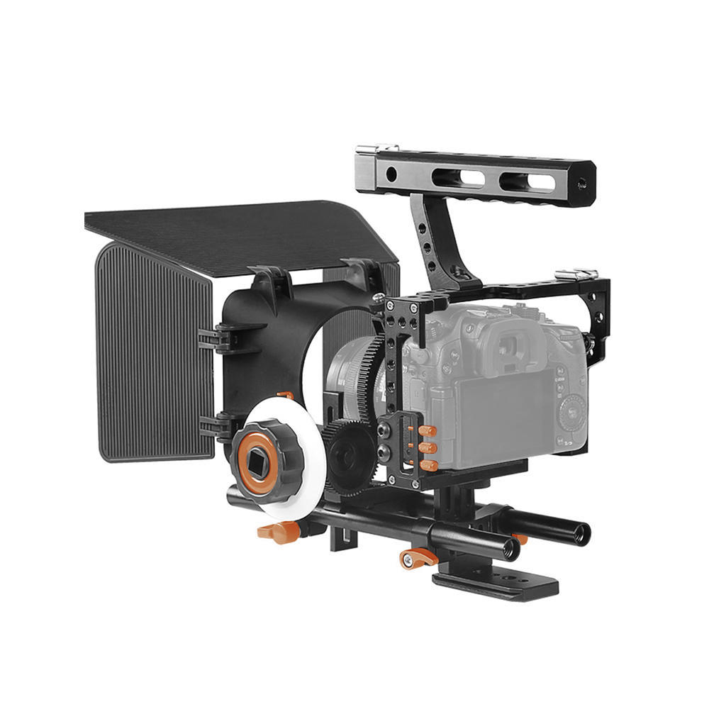 Andoer C500 Комплект видео-клетки и рига для камеры и видеокамеры Система для съёмки фильмов для Panasonic GH4 для Sony A7S/A7/A7R/A7RII/A7SII/A7IV ILDC