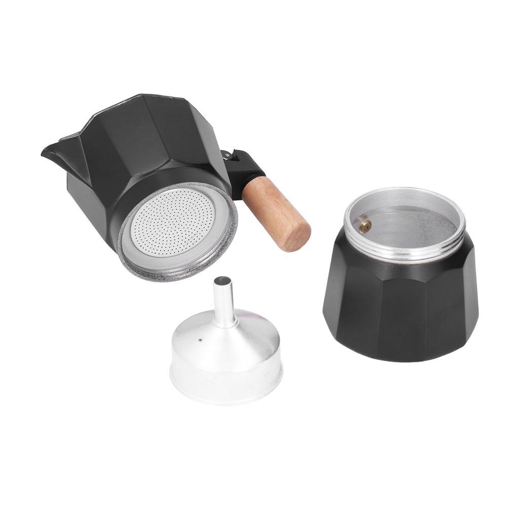 Octagonal Design Stovetop Coffee Maker 3 Cups Capacity Moka Pot Coffee Maker Coffee Brewing