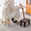 1Pc Chic Adornment Retro Solid Wood Small Stool Household Bench Living Room Chair Shoe Changing