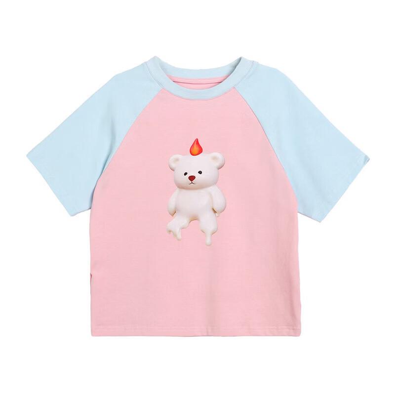 LUSON Girls' Summer Short Sleeve T-Shirt