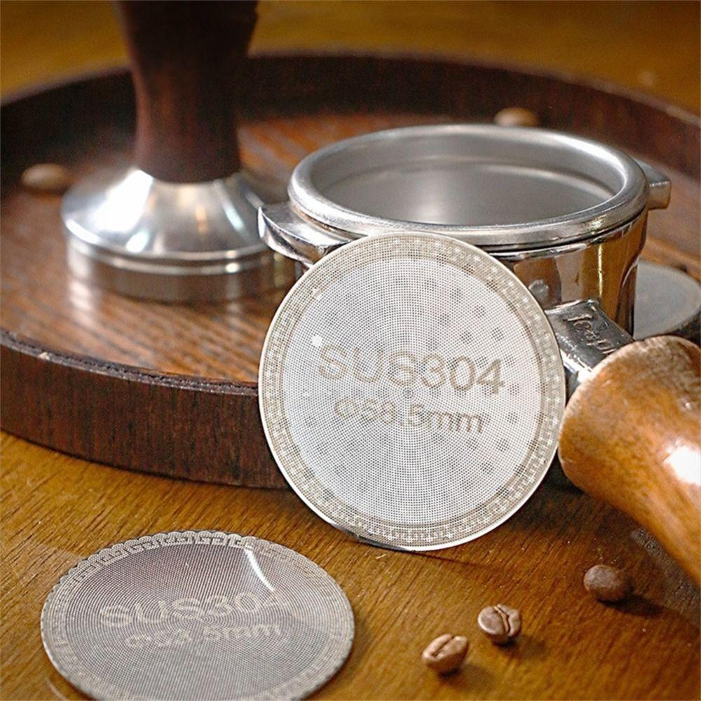 Stainless Steel Coffee Puck Screen Reusable Espresso Accessory New Coffee Filter