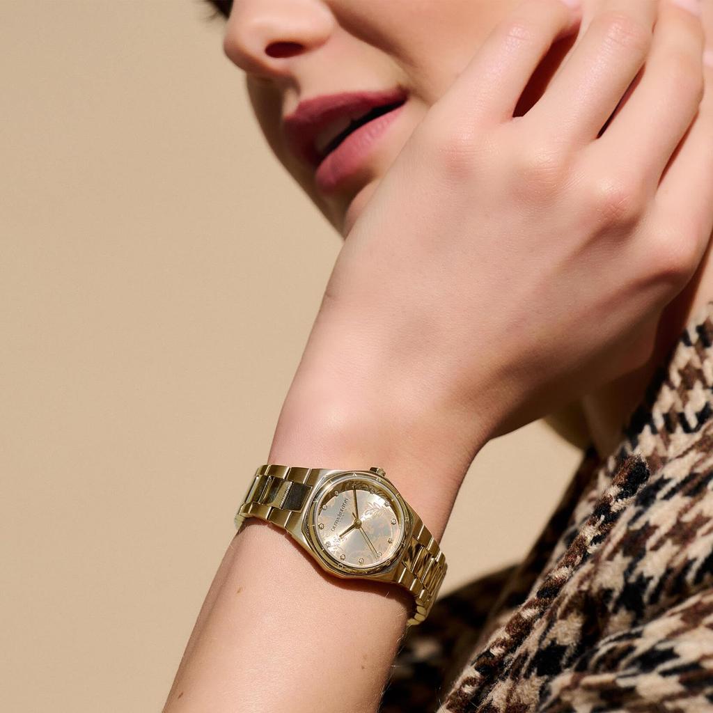 Авторизованный дилер Olivia Burton Watch 24000109 Sports Luxe 28mm Mini Hexa Light Gold Браслет Часы [OLIVIA BURTON] Женские и