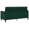Sofa Set with Storage 2 pcs Dark Green Polyester