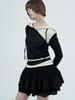 Phased Leo Lace Tiered Skirt_Black