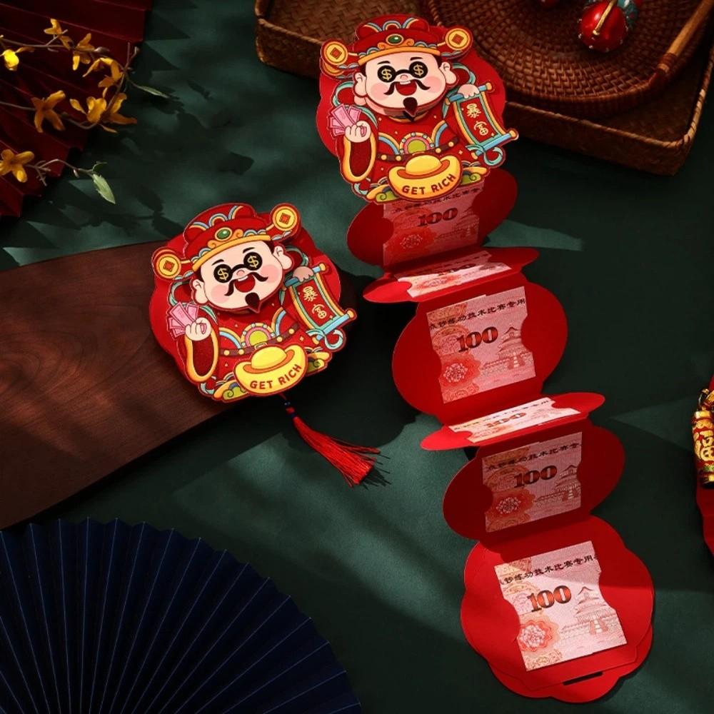 3D Rotating Horse Year Red Envelope Folding 2026 Red Pocket Gift Bag Hongbao  Festival Supplies