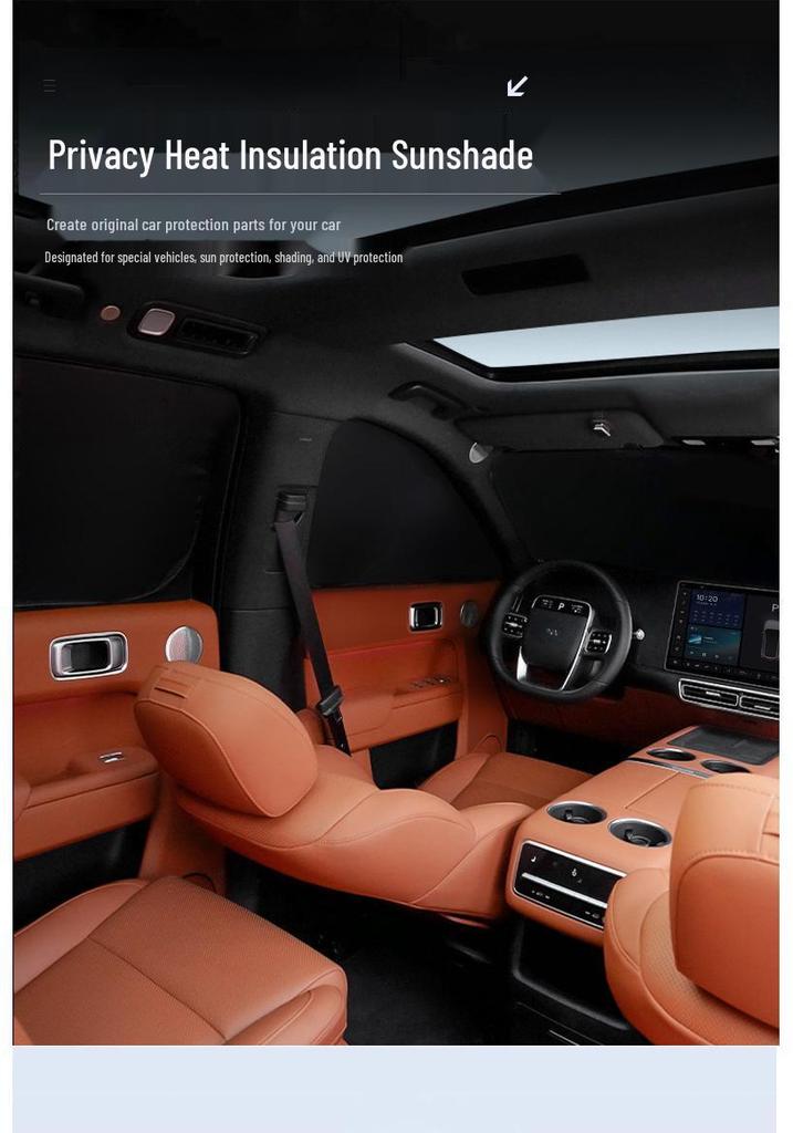 Совместимо с солнцезащитным козырьком на окно автомобиля Ideal L6-L9, MEGA, i6, i8: Теплоизоляционная и приватная штора