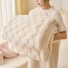 Fluffy Fleece Plaid Blanket Winter Thicken Blankets Duvet Cover Double Sided Sofa Bed Cover Soft Warm Throw Bedspread Bedroom
