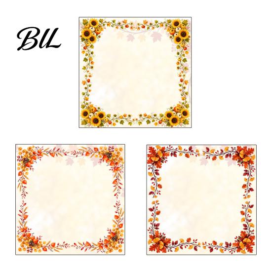 Removable Window Film Harvest Festival Static Glass Sticker, Autumn Clings with Maple Leaves Sunflowers And Seasonal Art Berries Prints, Reusable PVC