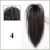 MISS WIG Synthetic Black Straight Half Ponytail Extension Claw Clip Hairpiece For Ponytail Hair Heat Resistant Women Party Hair Accessories