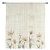 Rustic Vintage Tulips Flowers Sheer Voile Window Curtains Tulle Curtains Living Room Balcony Decoration Drapes