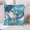 Car Decoration M-Miku Cushion Cover  Couple Pillow Pillowcases  Decorative Pillows Covers Fall Decor Pilow Cases Sofa