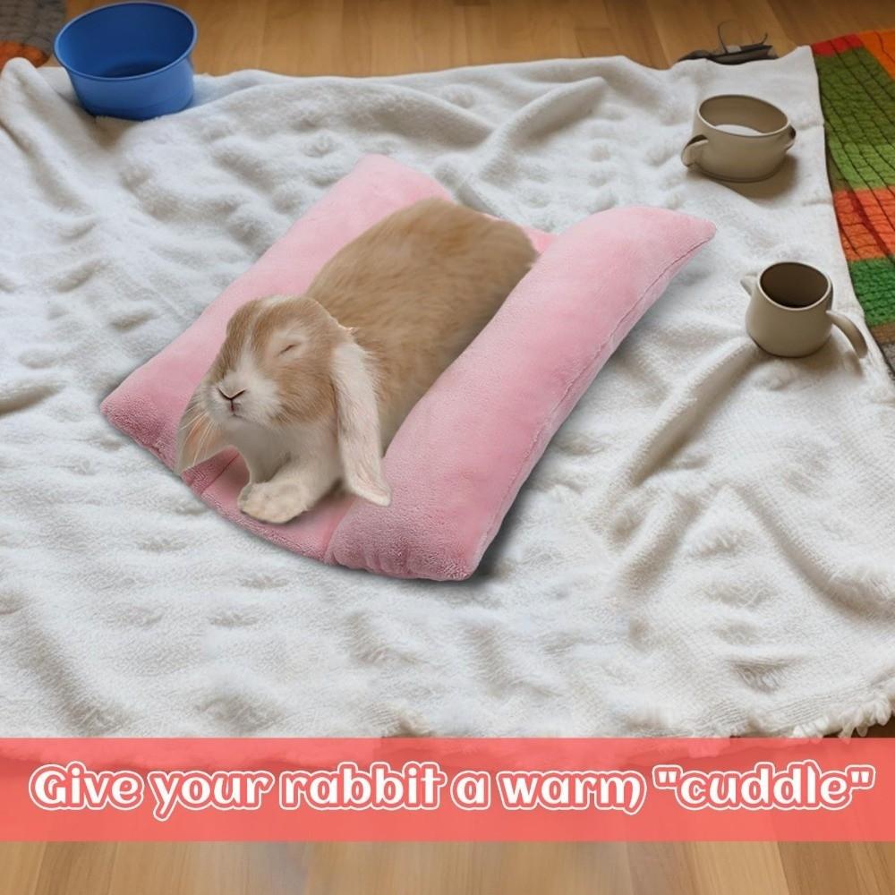 Thickened Bunny Concave Bed Washable Rabbit Plush Mat Soft Rabbit Bed Mat Rabbit