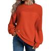 Women's Long Sleeve Winter  Sweater Sweater Knitted Pullover Round Neck Sweater Pullover Knitted Sweater