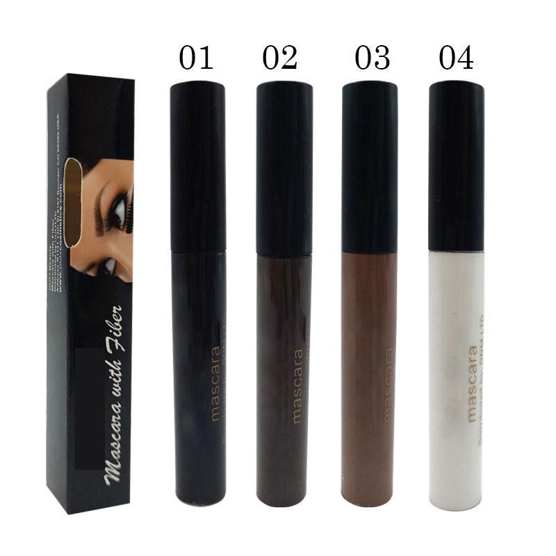 DNM Натуральное шелковое волокно для наращивания ресниц Макияж Черный Коричневый Белый Водостойкая керлинг Красочная тушь для ресниц