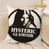 H-Hysterics Glamour Girl Наволочка для подушки Шелковистый короткий плюш Невидимая молния Пылезащитная наволочка для диванной подушки Для домашнего декора