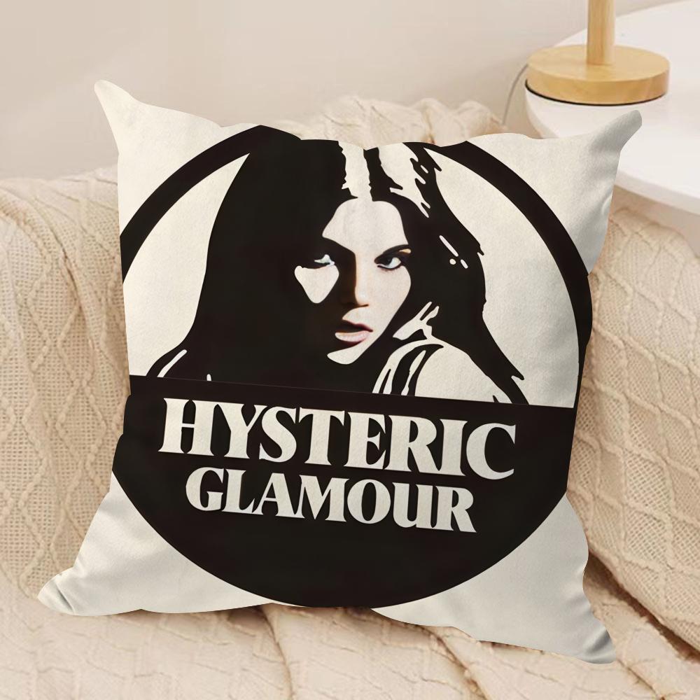 H-Hysterics Glamour Girl Наволочка для подушки Шелковистый короткий плюш Невидимая молния Пылезащитная наволочка для диванной подушки Для домашнего декора