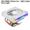 XUANFENG x99 Кулер для процессора 120-мм вентилятор 4pin/PWM Горизонтальный радиатор 2/4 тепловых трубки Воздушное охлаждение установка LGA115X 2011 1200 1700 AM4 i3 i5