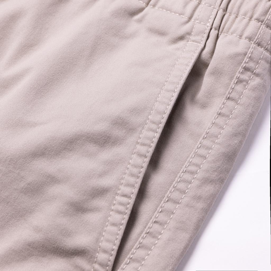 Polo Ralph Lauren SS23 Solid Color Elastic Waist Straight Leg Casual Shorts Men Shorts Off-White 710644995-002