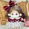 Handmade 10cm Doll Clothes Dress Headband Plush Dolls Outfit Toys Baby Doll's Accessories Cos Suit