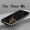 Роскошный квадратный чехол для телефона с покрытием для POCO M6 4G POCO X6 Pro, мягкий силиконовый противоударный защитный чехол для телефона XIAOMI Redmi 13 4G Note 13R 5G