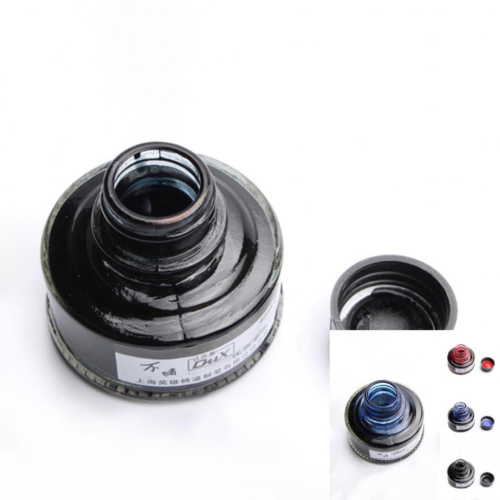 Checkmate 50ML Smooth Writing Fountain Pen Ink Glass Bottle Student School Office Supplies