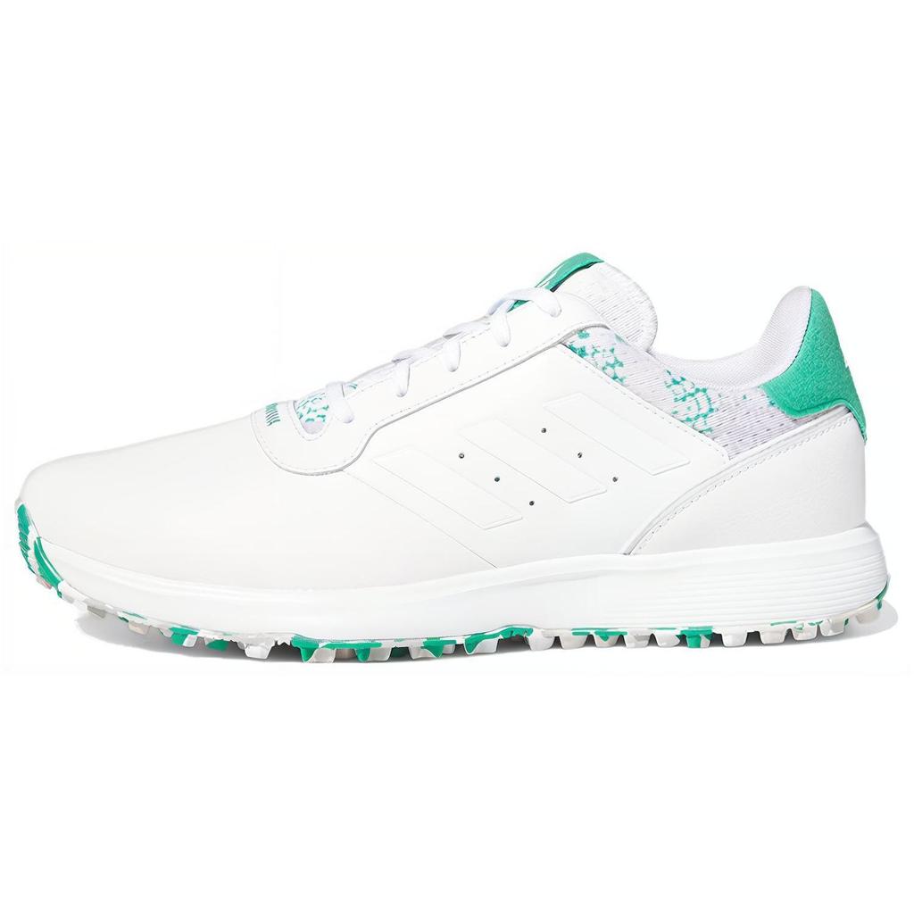 adidas S2G SL 23 Амортизирующие Нескользящие Прочные Низкие Кроссовки для Гольфа Мужские Кроссовки Белый Зеленый GV9422